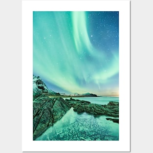 aurora borealis Posters and Art